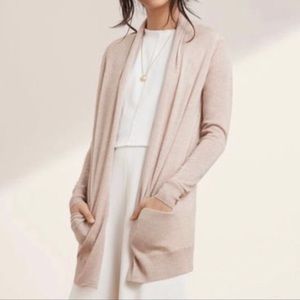 Wilfred 100% Wool Open Front Cardigan Sweater With Pockets Aritzia